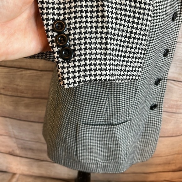 Talbots Herringbone Blazer Wool Lined Pockets Size 8 P Petite Made in Italy - Picture 5 of 10